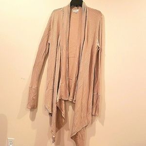Luck Brand thin long waffle sweater